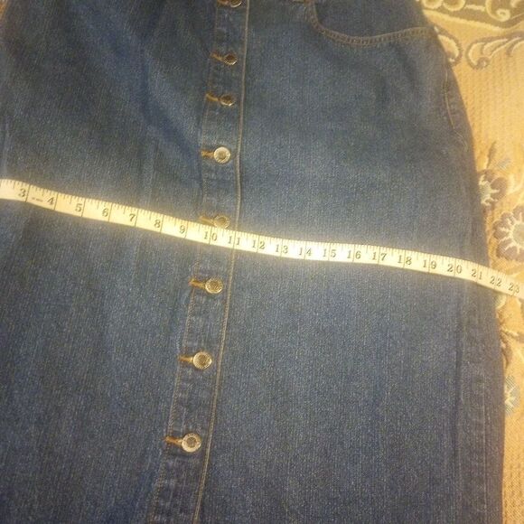Westport button front denim maxi skirt - Picture 9 of 10